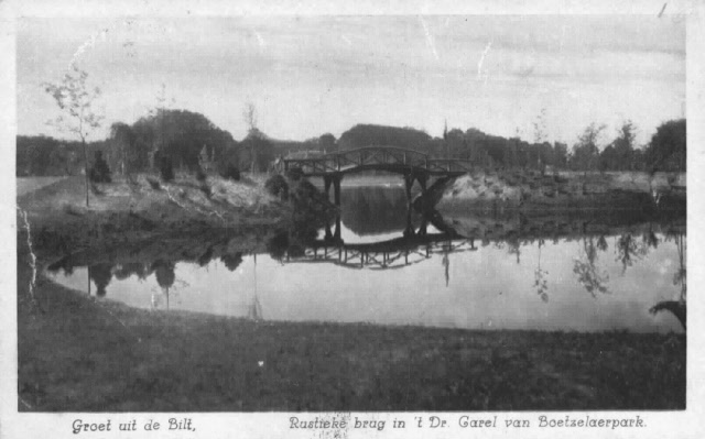 Historische foto bruggetje Van Boetzelaerpark (1)