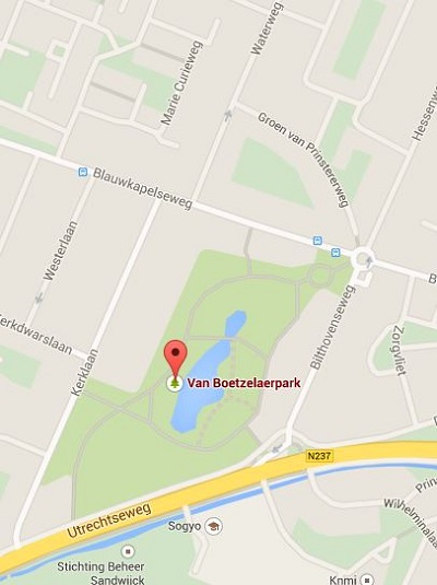 van boetzelaerpark in Google Maps